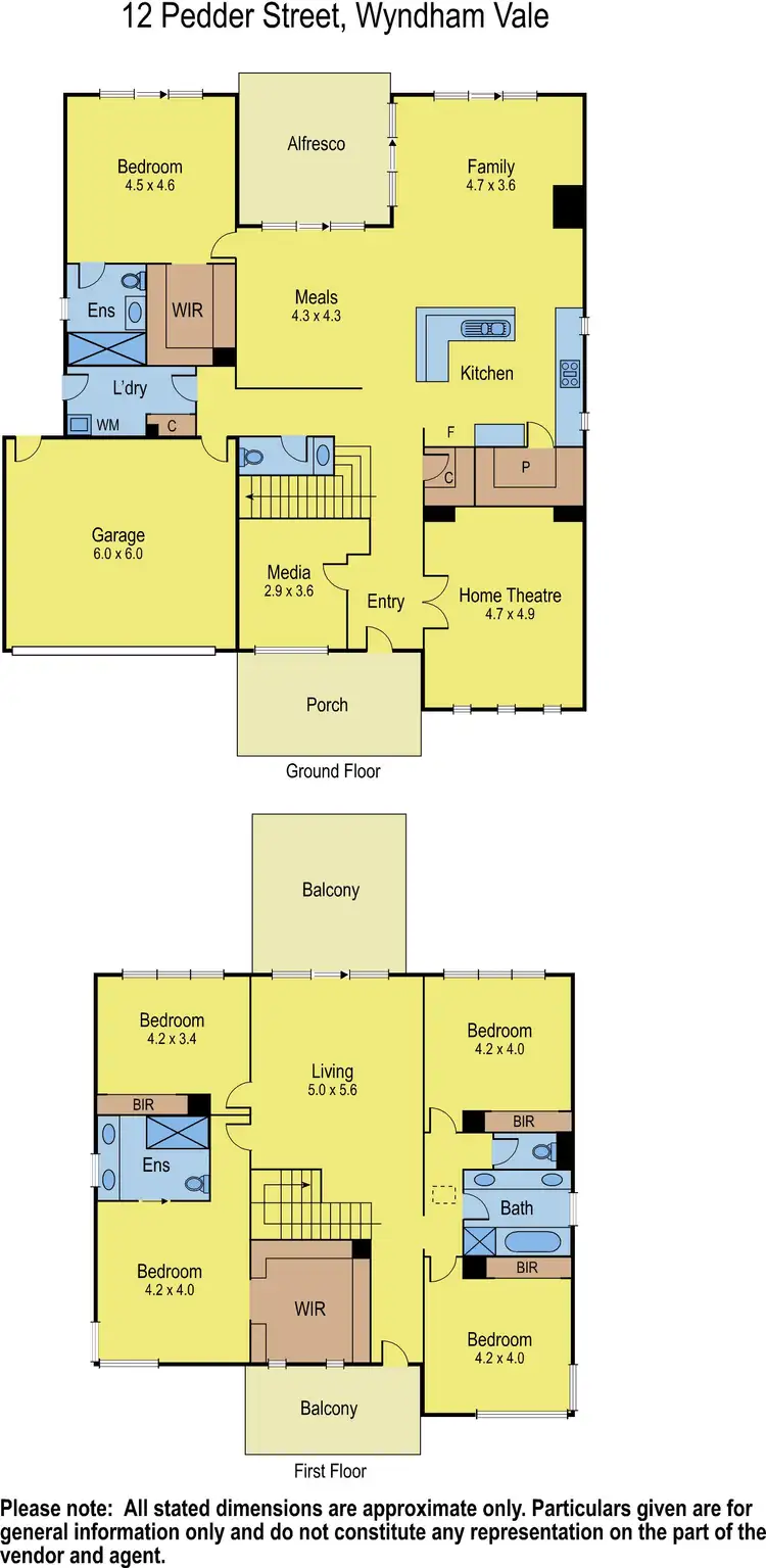 Floorplan of Homely house listing, 12 Pedder Street, Manor Lakes VIC 3024