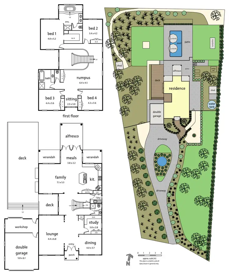 Floorplan of Homely house listing, 15 Beaufort Rise, Warrandyte VIC 3113