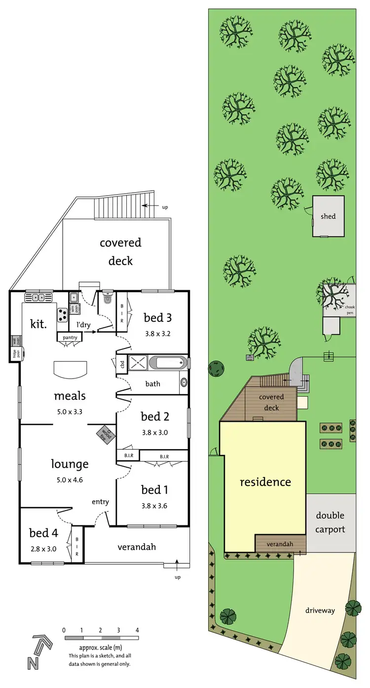 Floorplan of Homely house listing, 11 Omonia Drive, Badger Creek VIC 3777
