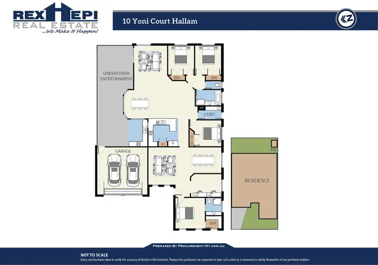 Floorplan of Homely house listing, 10 Yoni Court, Hallam VIC 3803