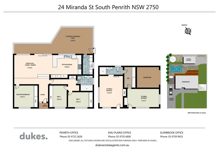 Floorplan of Homely house listing, 24 Miranda Street, South Penrith NSW 2750