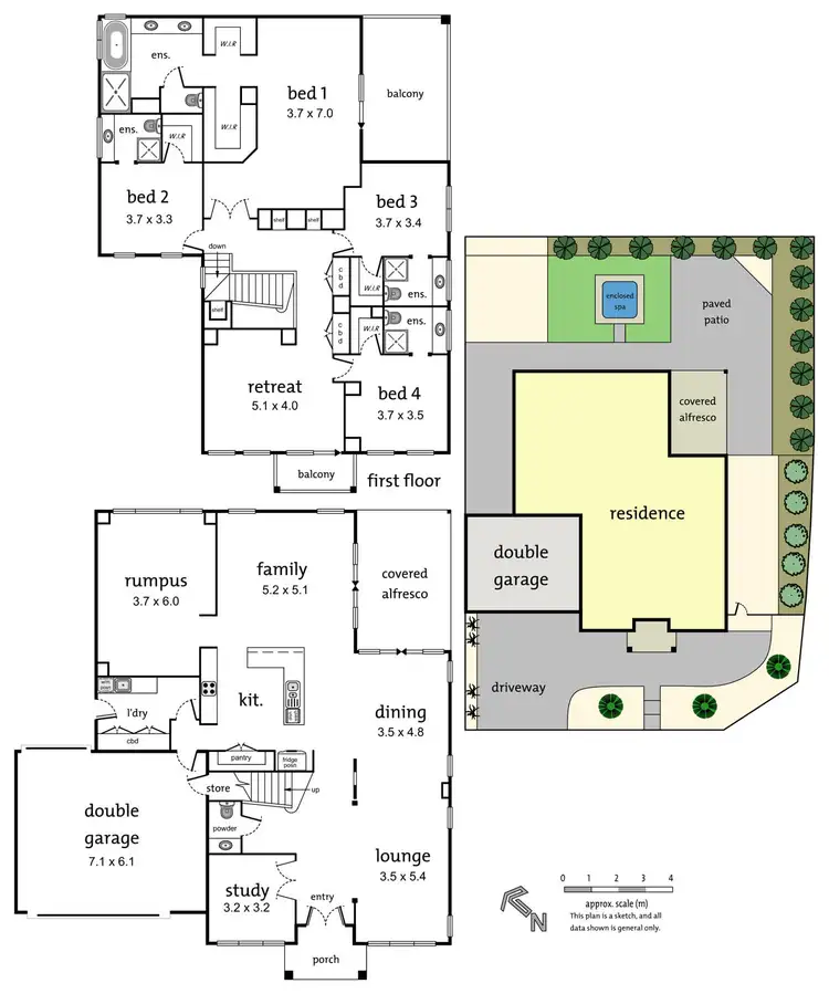 Floorplan of Homely house listing, 2 Empire Drive, Mooroolbark VIC 3138