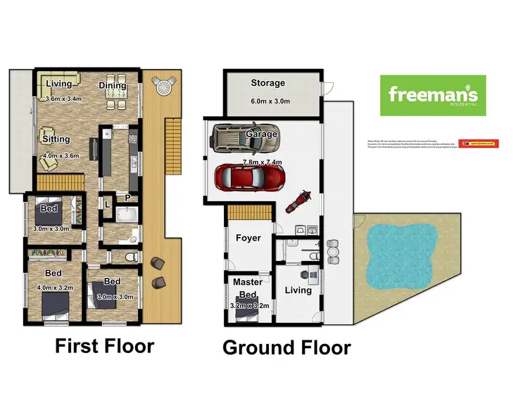 Floorplan of Homely house listing, 122-124 Petersen Street, Freshwater QLD 4870