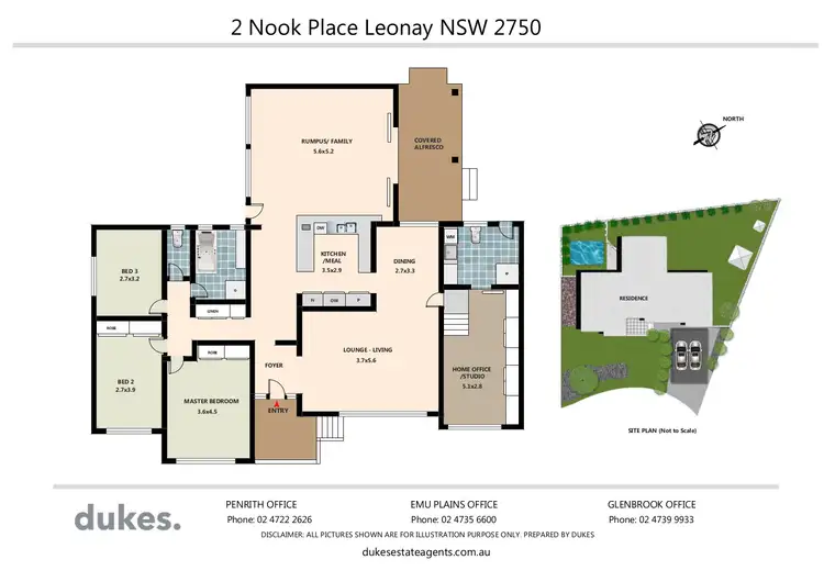 Floorplan of Homely house listing, 2 Nook Place, Leonay NSW 2750