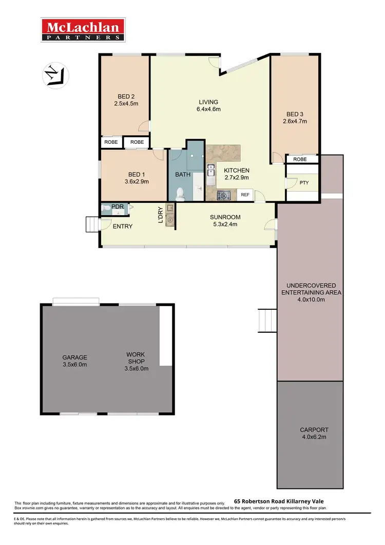 Floorplan of Homely house listing, 65 Robertson Road, Killarney Vale NSW 2261