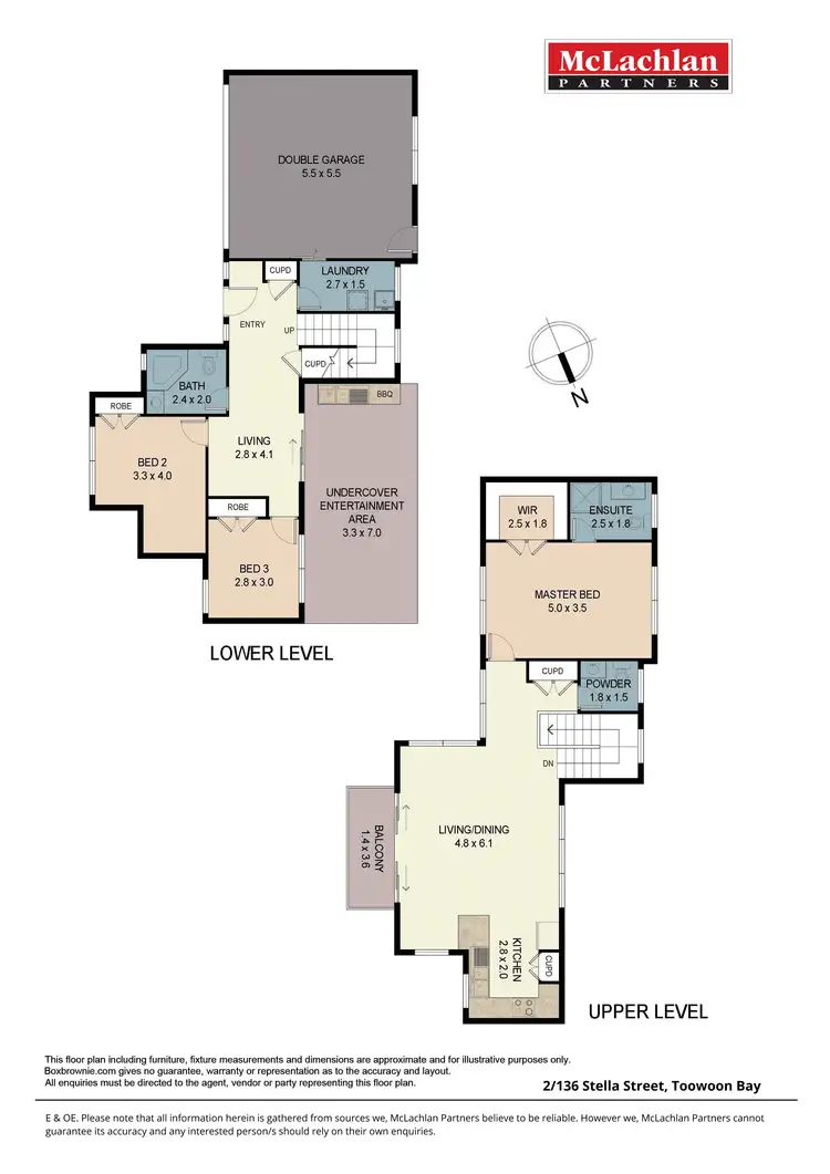 Floorplan of Homely townhouse listing, 2/136 Stella Street, Toowoon Bay NSW 2261