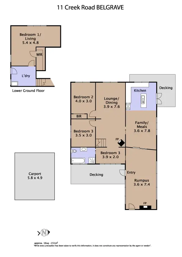 Floorplan of Homely house listing, 11 Creek Road, Belgrave VIC 3160