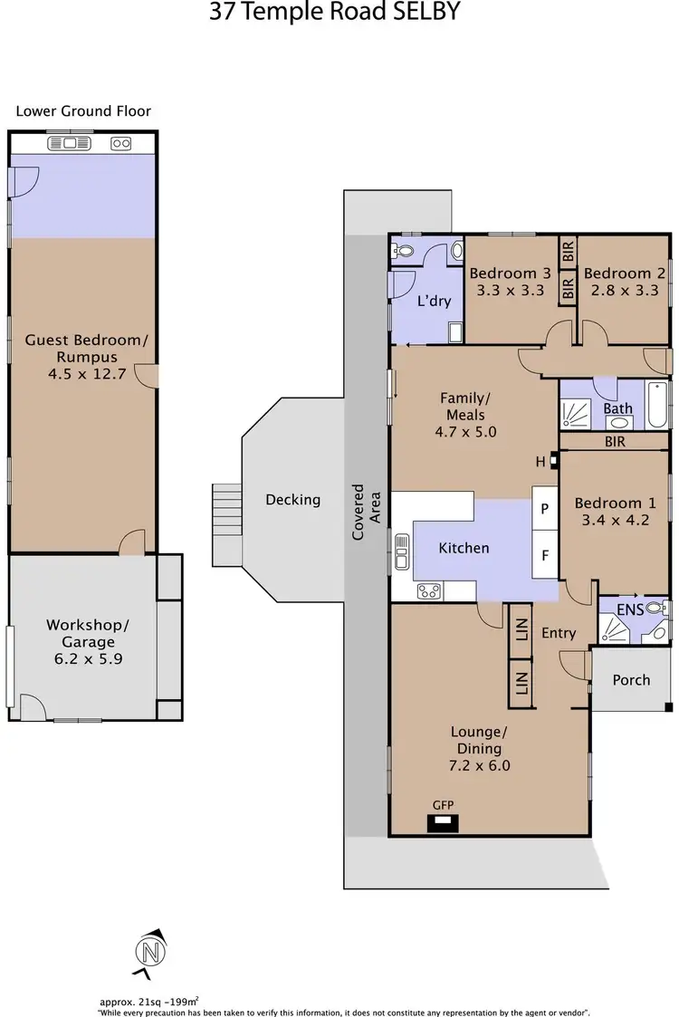 Floorplan of Homely house listing, 37 Temple Road, Selby VIC 3159