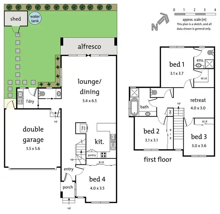 Floorplan of Homely townhouse listing, 2/7 Collett Avenue, Ringwood VIC 3134