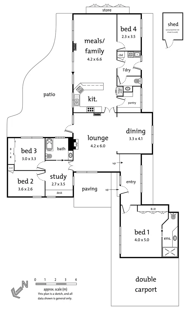 Floorplan of Homely house listing, 24 The Pass, Croydon VIC 3136