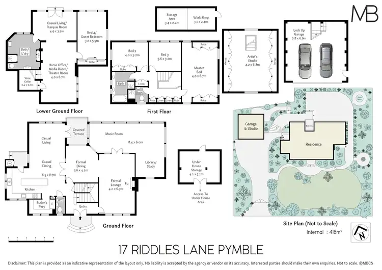 Floorplan of Homely house listing, 17 Riddles Lane, Pymble NSW 2073