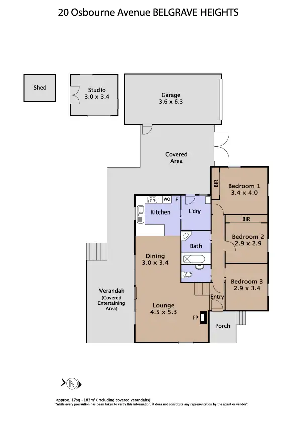 Floorplan of Homely house listing, 20 Osborne Avenue, Belgrave Heights VIC 3160