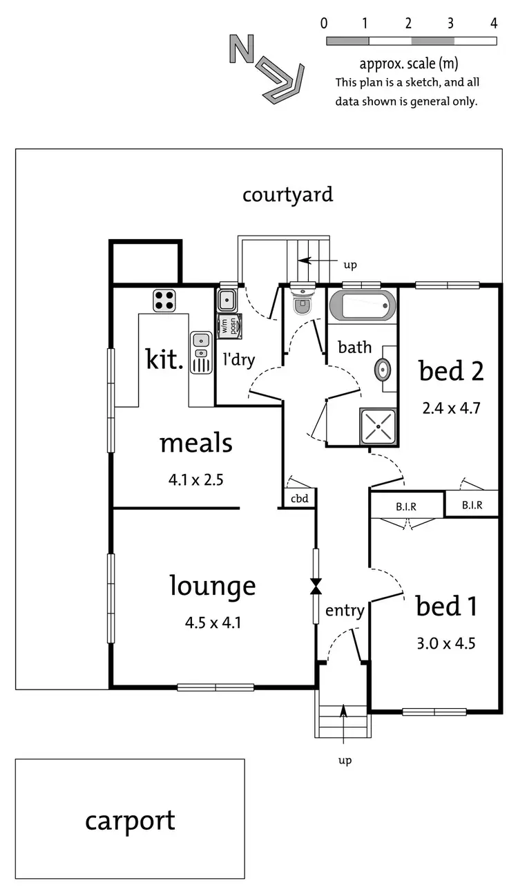 Floorplan of Homely unit listing, 4/40 Dudley Street, Mitcham VIC 3132