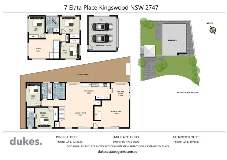 Floorplan of Homely house listing, 7 Elata Place, Kingswood NSW 2747