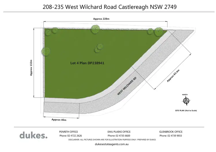 Floorplan of Homely land listing, 208-235 West Wilchard Road, Castlereagh NSW 2749