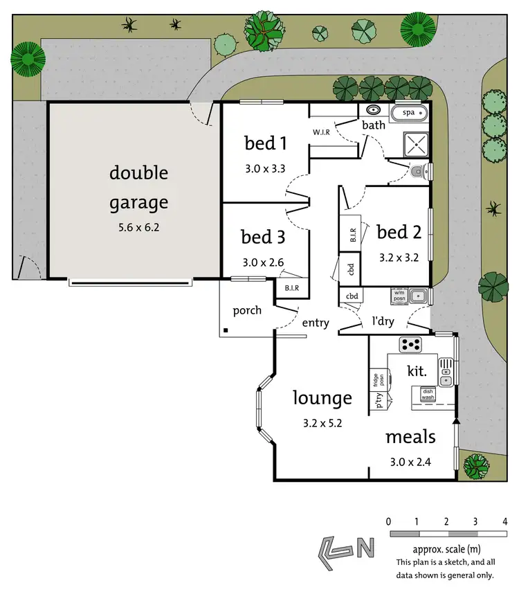Floorplan of Homely unit listing, 2/82 Willow Bend, Bulleen VIC 3105