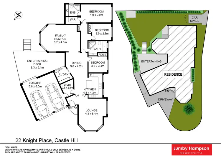 Floorplan of Homely house listing, 22 Knight Place, Castle Hill NSW 2154