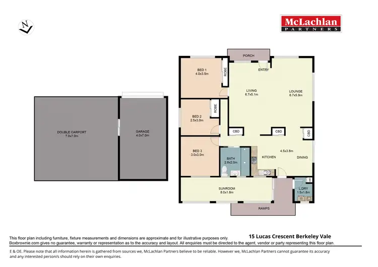 Floorplan of Homely house listing, 15 Lucas Crescent, Berkeley Vale NSW 2261