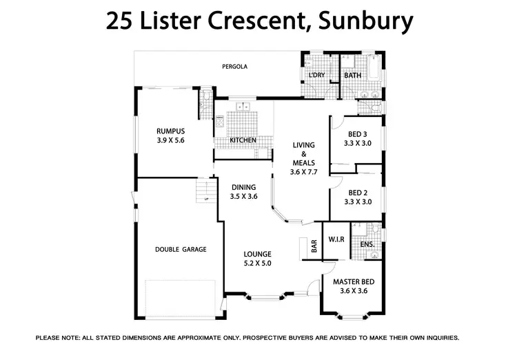 Floorplan of Homely house listing, 25 Lister Crescent, Sunbury VIC 3429