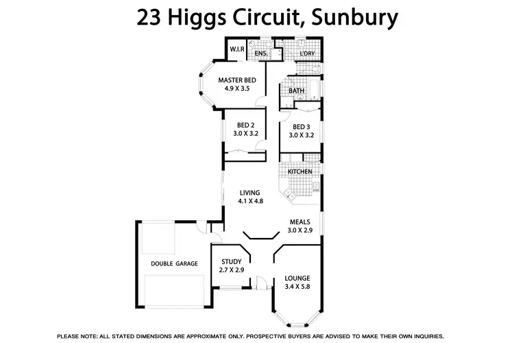 Floorplan of Homely house listing, 23 Higgs Circuit, Sunbury VIC 3429