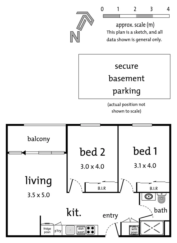 Floorplan of Homely apartment listing, 418B/1-19 Colombo Street, Mitcham VIC 3132