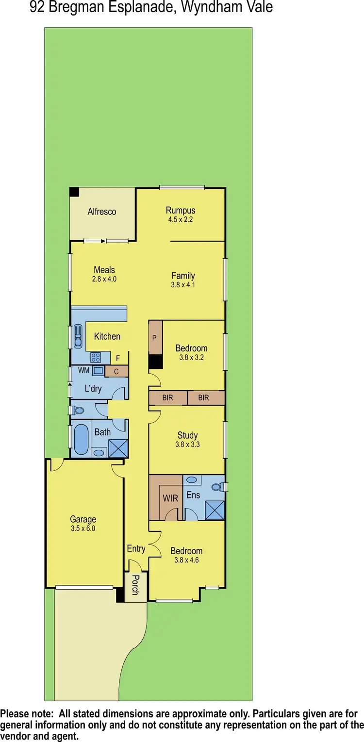 Floorplan of Homely house listing, 92 Bregman Esplanade, Manor Lakes VIC 3024