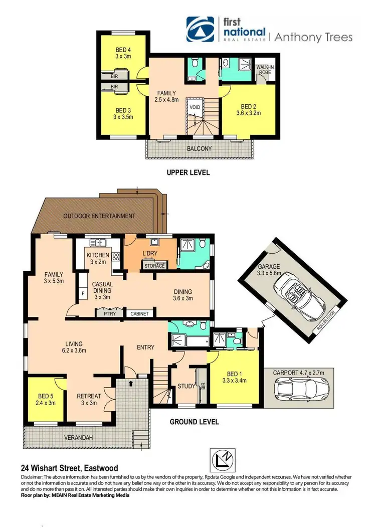 Floorplan of Homely house listing, 24 Wishart Street, Eastwood NSW 2122