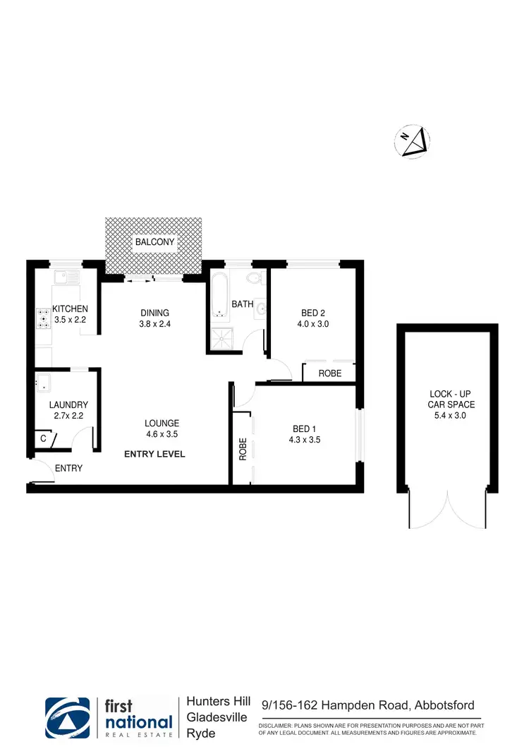 Floorplan of Homely apartment listing, 9/156 Hampden Road, Abbotsford NSW 2046