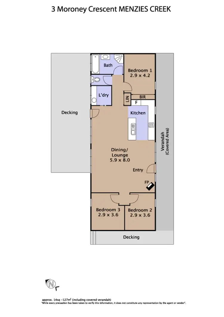 Floorplan of Homely house listing, 3 Moroney Crescent, Menzies Creek VIC 3159