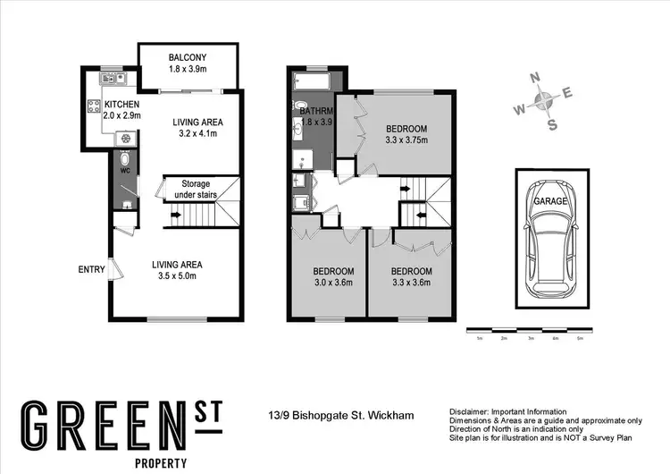 Floorplan of Homely apartment listing, 13/9 Bishopsgate Street, Wickham NSW 2293