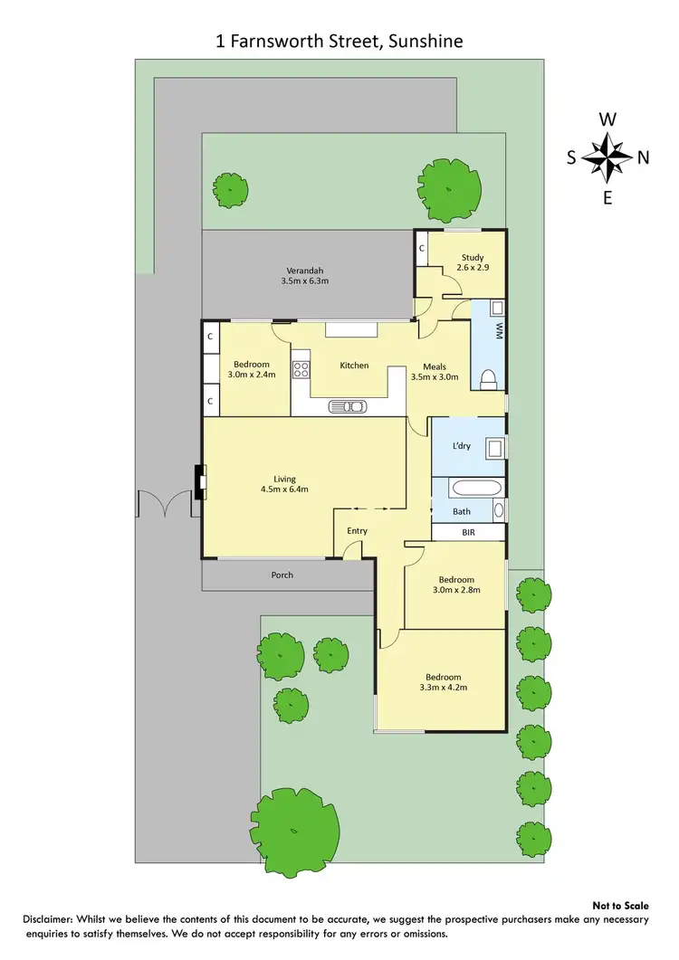 Floorplan of Homely house listing, 1 Farnsworth Street, Sunshine VIC 3020