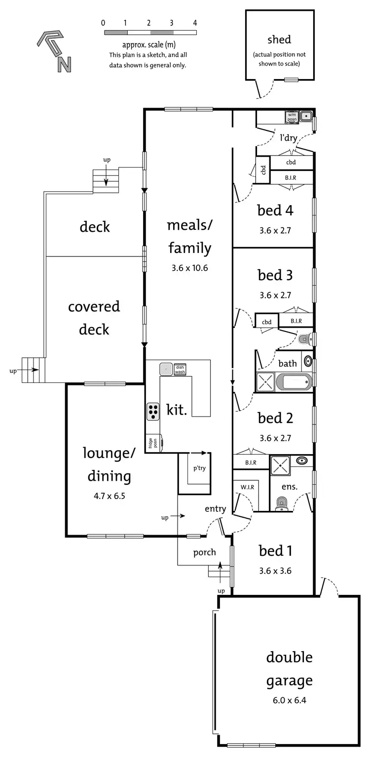 Floorplan of Homely house listing, 7 Mersey Close, Rowville VIC 3178