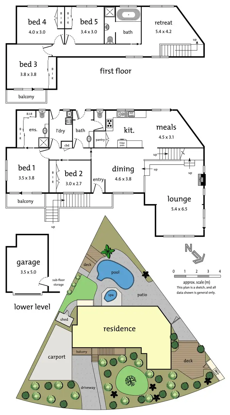 Floorplan of Homely house listing, 12 Cantala Crescent, Ringwood North VIC 3134