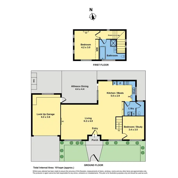 Floorplan of Homely unit listing, 2 Ramsay Street, Aberfeldie VIC 3040