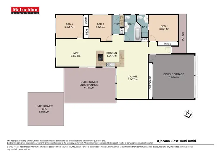 Floorplan of Homely house listing, 8 Jacana Close, Tumbi Umbi NSW 2261