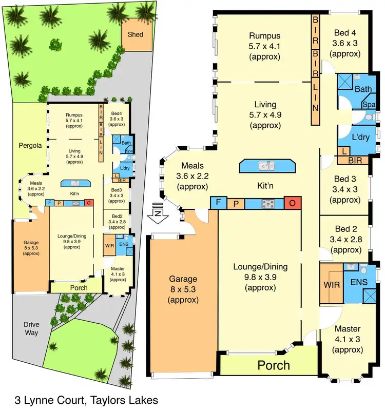 Floorplan of Homely house listing, 3 Lynne Court, Taylors Lakes VIC 3038