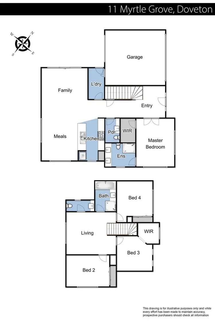 Floorplan of Homely house listing, 11 Myrtle Grove, Doveton VIC 3177