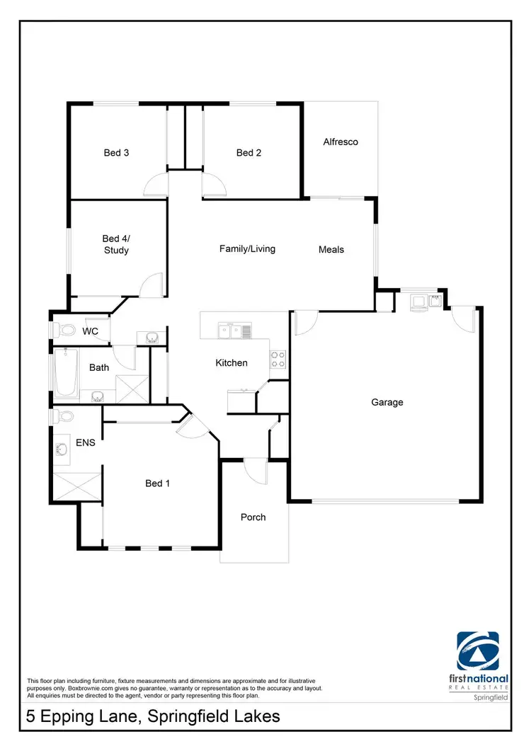 Floorplan of Homely house listing, 5 EPPING LANE, Springfield Lakes QLD 4300