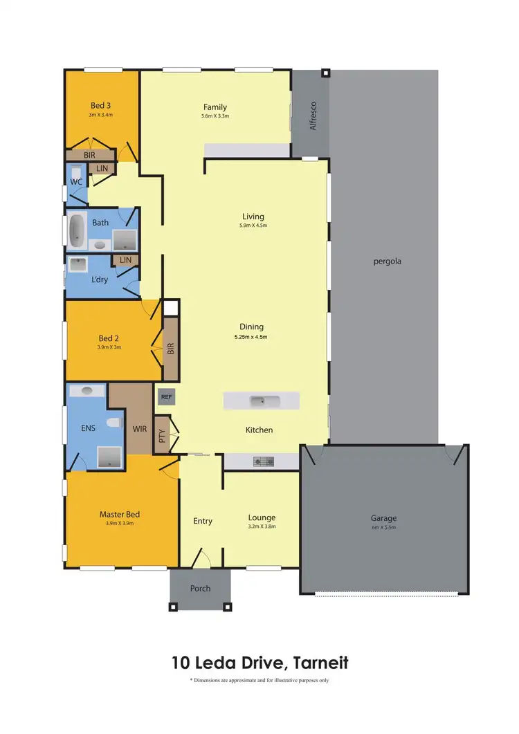 Floorplan of Homely house listing, 10 LEDA DRIVE, Tarneit VIC 3029