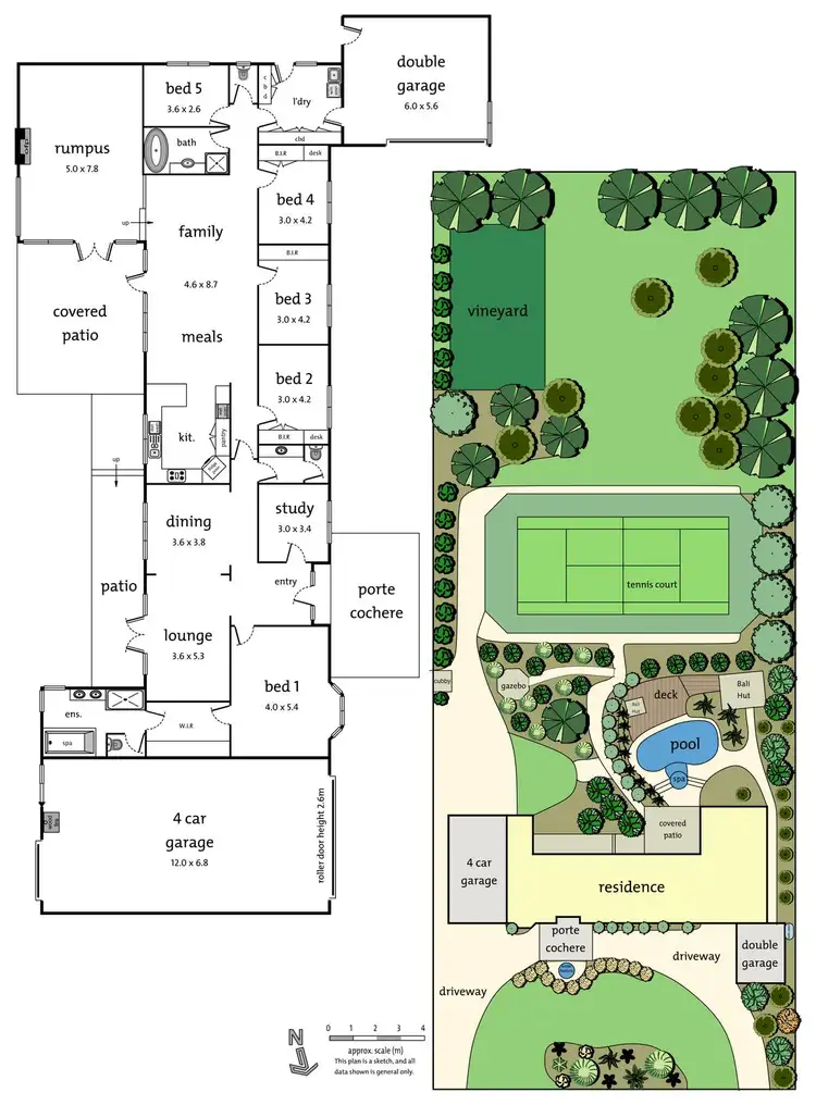 Floorplan of Homely house listing, 4-6 Garden Road, Donvale VIC 3111