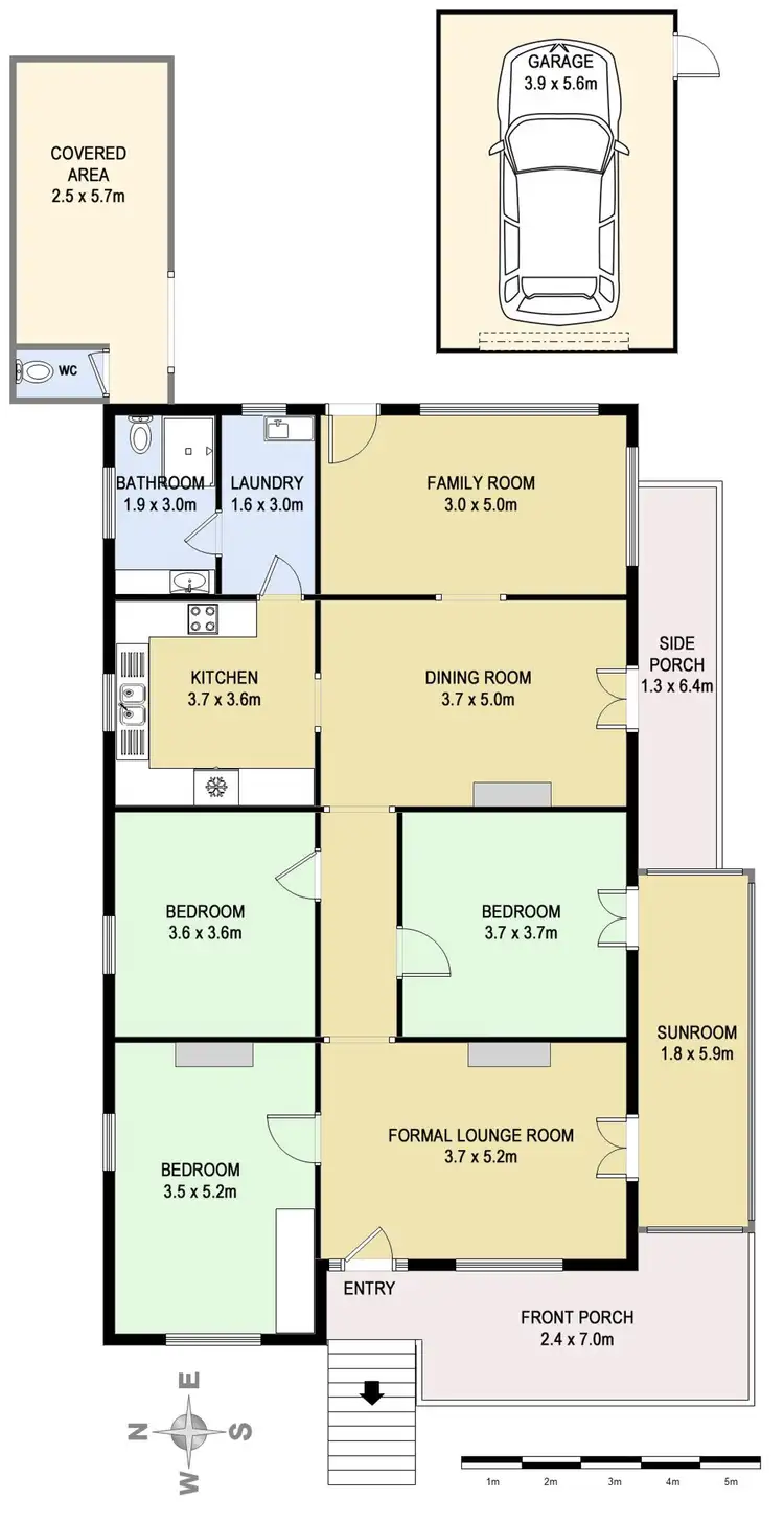 Floorplan of Homely house listing, 1 Park Road, Tighes Hill NSW 2297