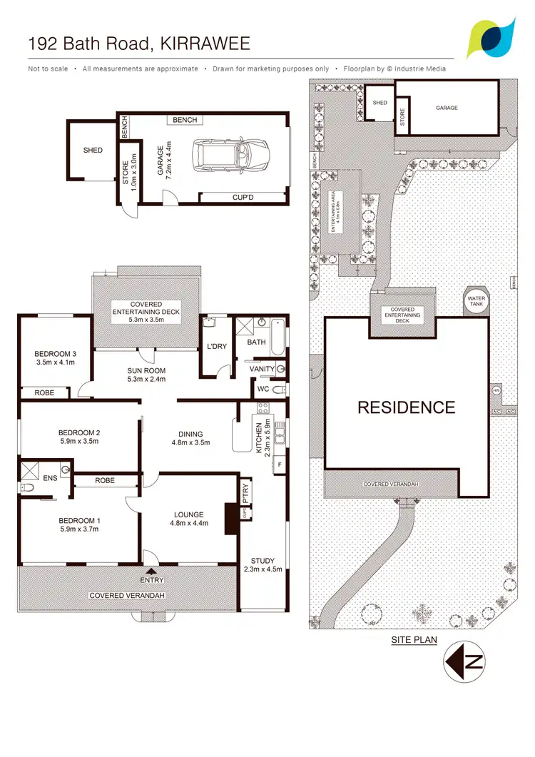 Floorplan of Homely house listing, 192 Bath Road, Kirrawee NSW 2232