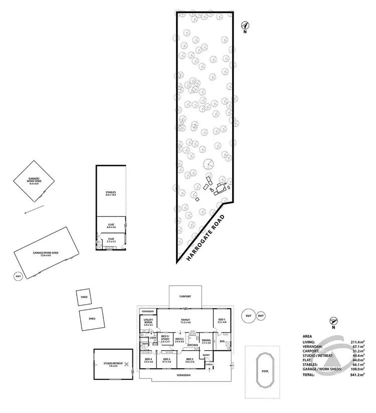 Floorplan of Homely house listing, 105 Harrogate Road, Brukunga SA 5252