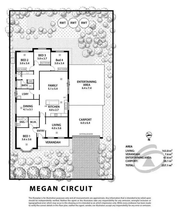 Floorplan of Homely house listing, 42 Megan Circuit, Nairne SA 5252