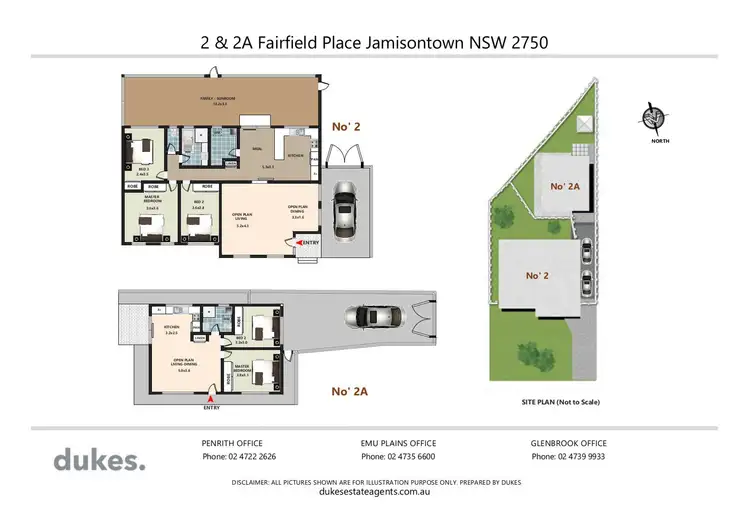 Floorplan of Homely house listing, 2 & 2a Fairfield Place, Jamisontown NSW 2750