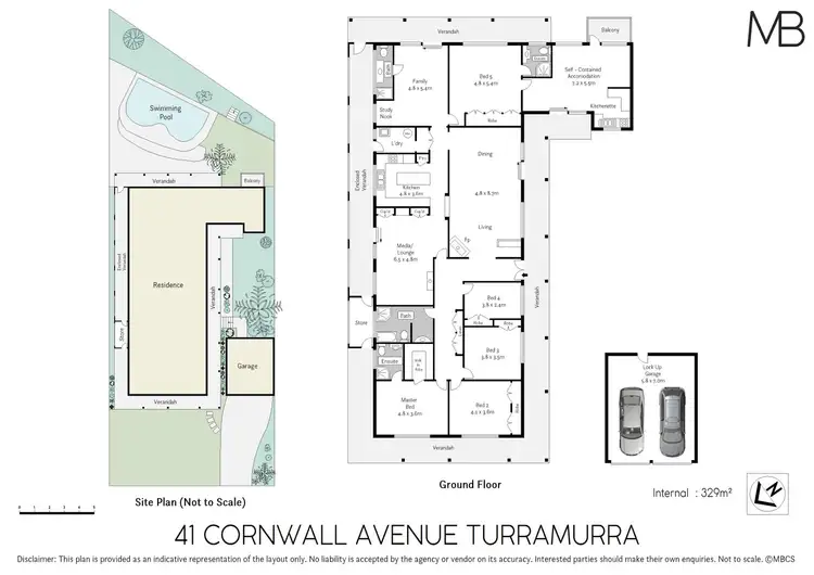 Floorplan of Homely house listing, 41 Cornwall Avenue, Turramurra NSW 2074