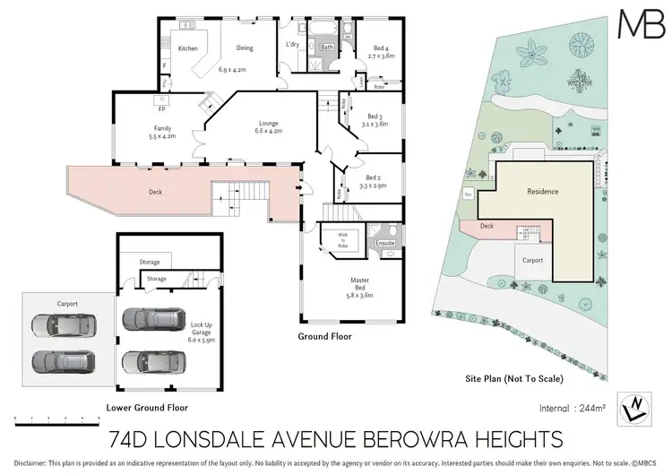 Floorplan of Homely house listing, 74D Lonsdale Avenue, Berowra Heights NSW 2082