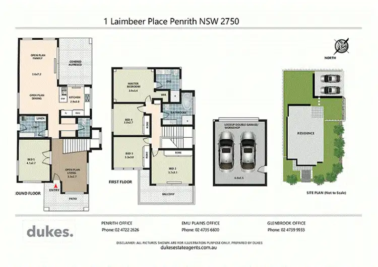 Floorplan of Homely house listing, 1 Laimbeer Place, Penrith NSW 2750