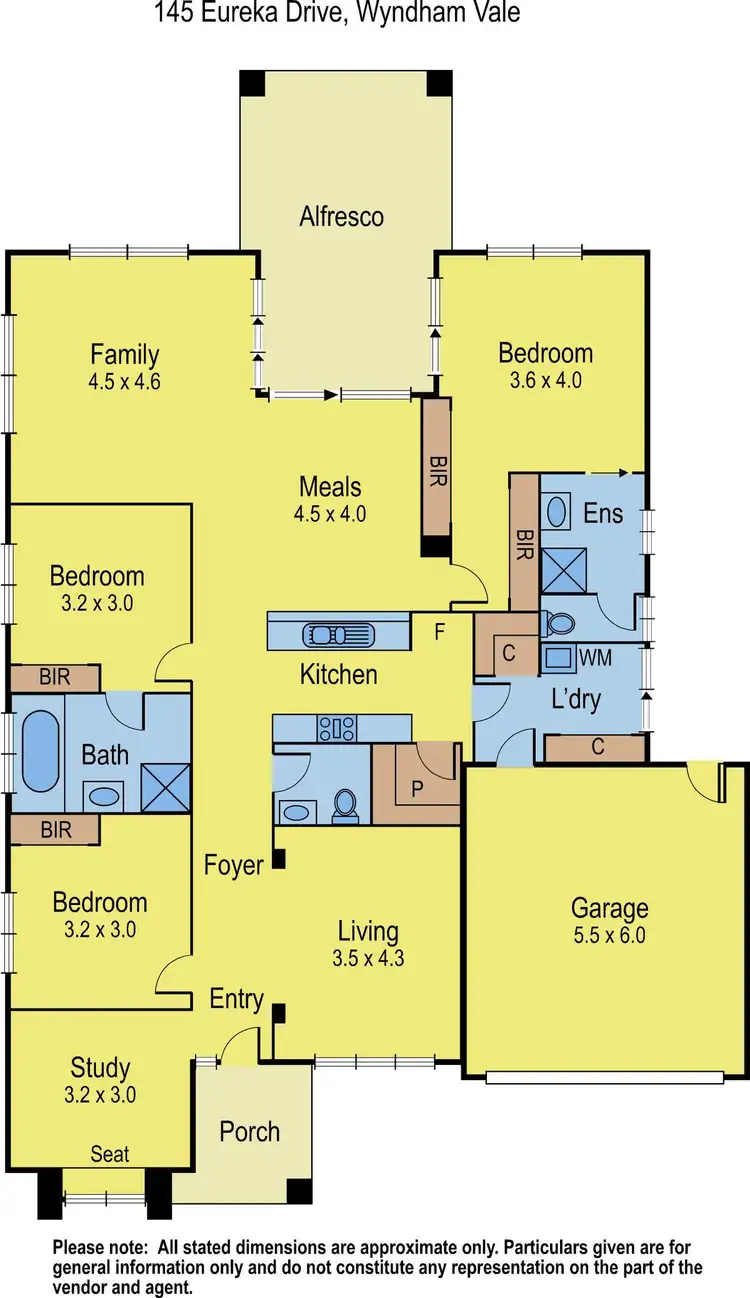 Floorplan of Homely house listing, 145 EUREKA DRIVE, Manor Lakes VIC 3024