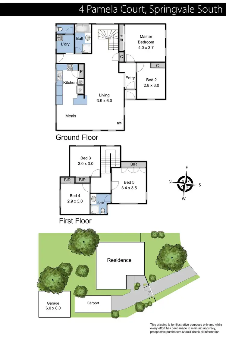 Floorplan of Homely house listing, 4 Pamela Court, Springvale South VIC 3172